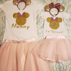 Mommy and me matching skirts